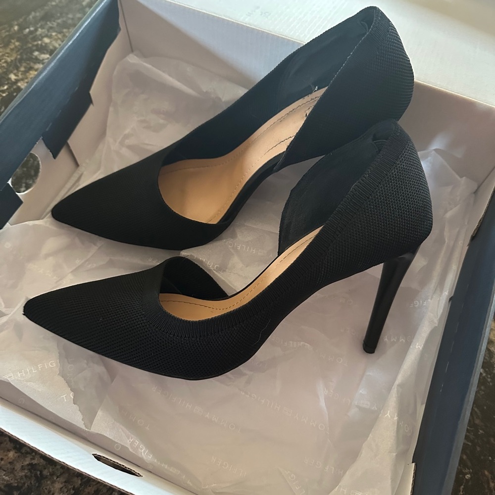 Tommy Hilfiger Classic Black Stiletto Heels